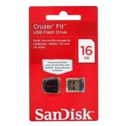 Флеш-накопитель USB 16GB SanDisk CZ33 Cruzer Fit маленький